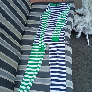 Hanna Andersson Navy and White Striped Pajama Set